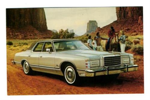 1977 Ford LTD Landau 4 Door Postcard An unused and near mint Creative