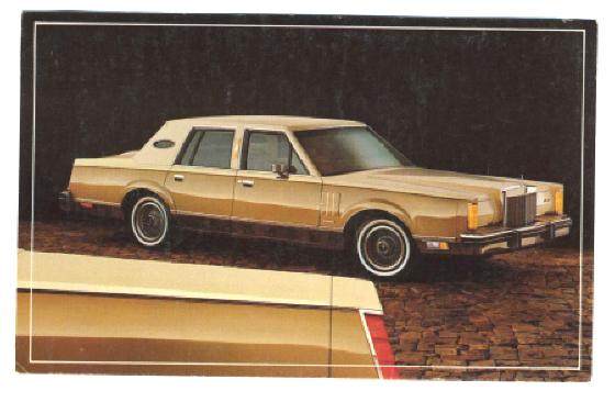 1982 Mark VI Postcard Lincoln Continental