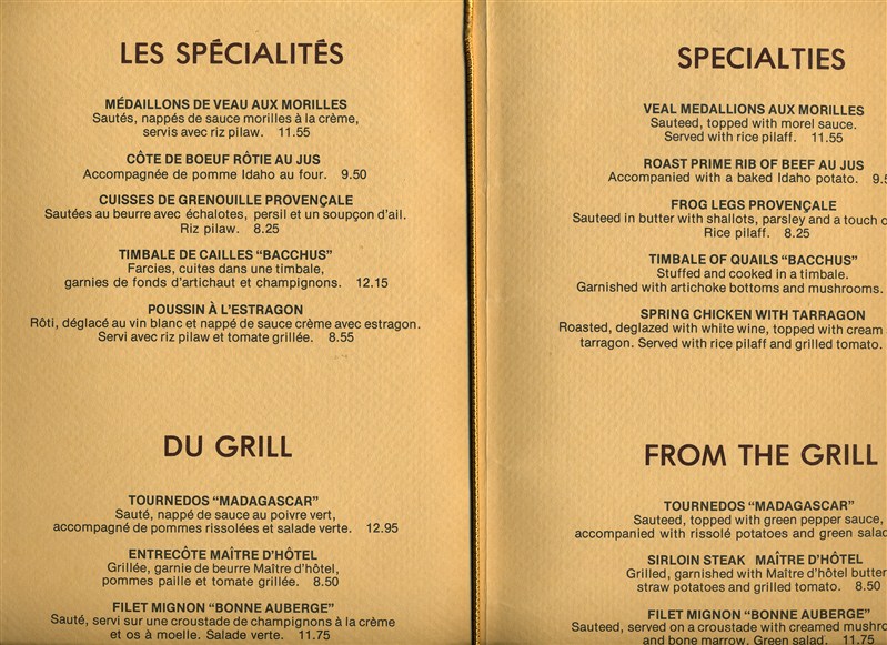 Casino montreal restaurant menu