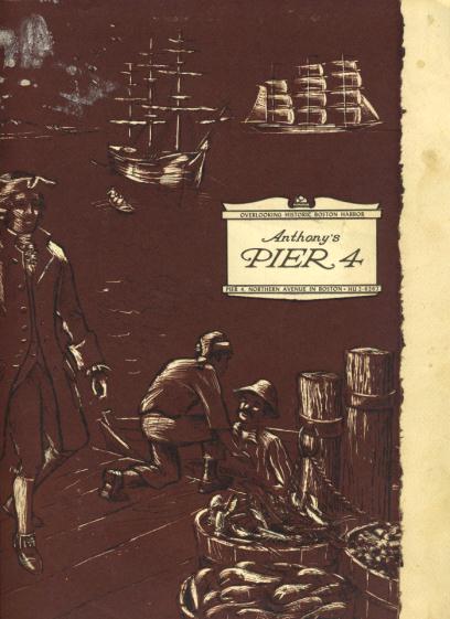 Anthony's Pier 4 Menu Boston Massachusetts 1960's - bidStart (item 17024198 Anthony's Pier 4 Menu Boston Massachusetts 1960's - bidStart (item 17024198