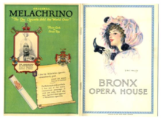 Bronx Opera House Fannie Brice Earl Christy 1926