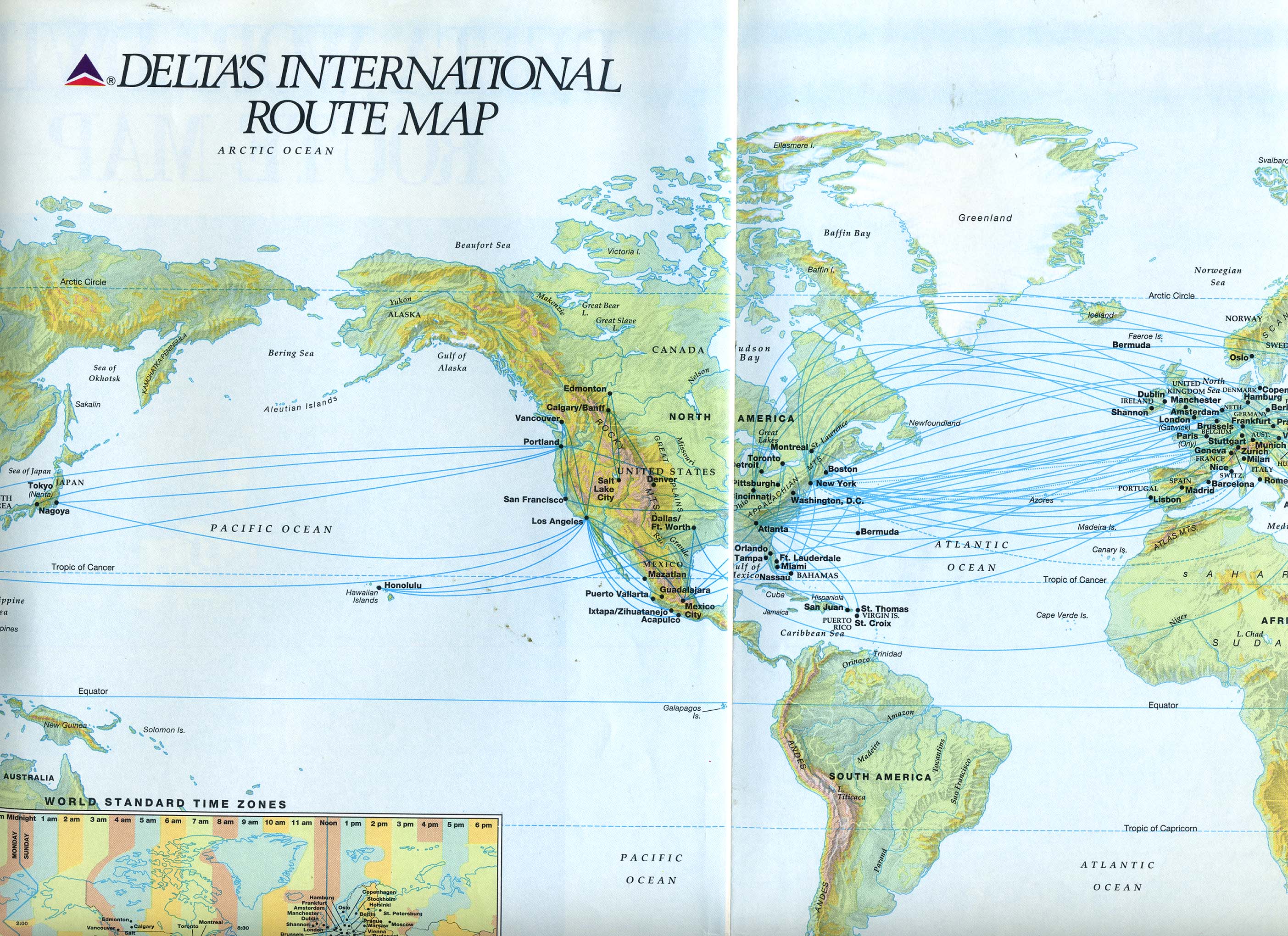 delta destination map delta airlines worldwide route map with airplane pictures delta destination map delta airlines worldwide route map with airplane pictures