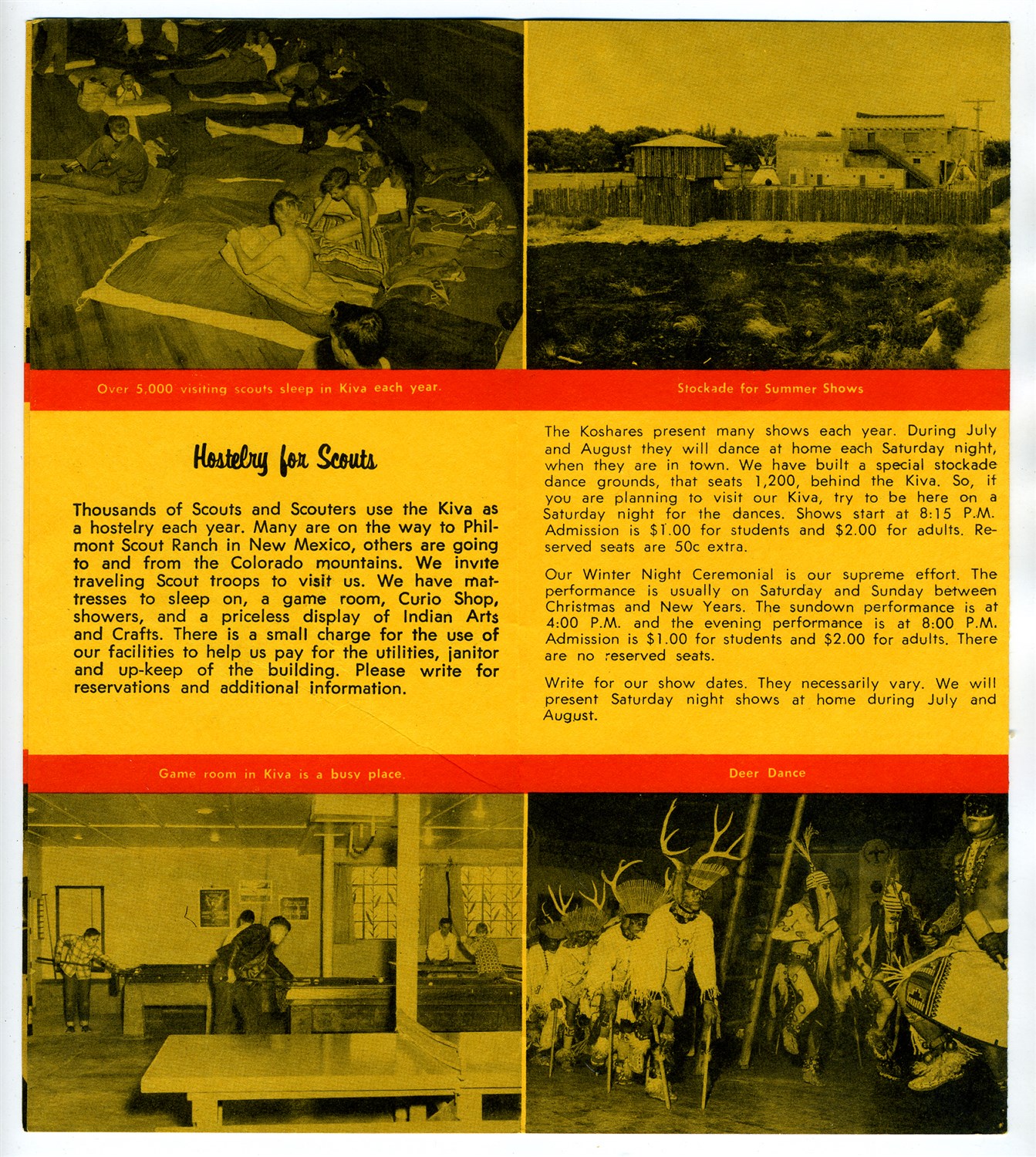 Koshare Indians Kiva Museum Brochure La Junta Colorado Boy Scouts 1950