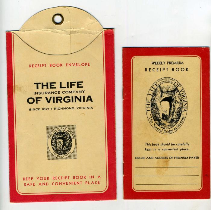 Details about Life of Virginia Insurance Company Weekly Receipt Book ...