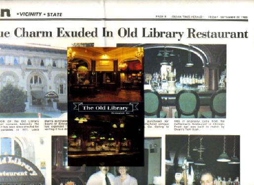 The Old Library Menu old new york times newspapers. The Old Library Menu