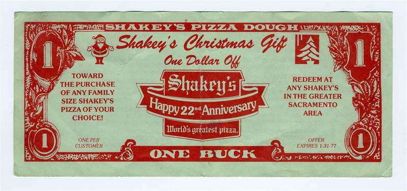 Shakey's pizza coupons